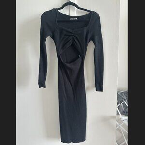 Abercrombie Cinched Front Cutout Midi Sweater Dress, size Small Petite